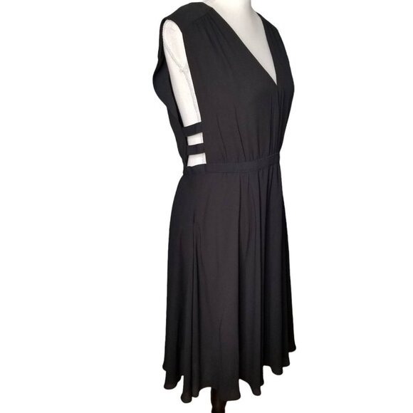 Revolve BCBGMaxazria Rachel Black Sleeveless Dress with Side Cut Outs Size Small - Picture 3 of 9